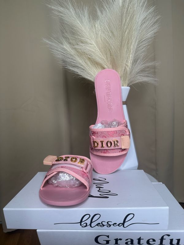 Dior Inspired Sandals (Baby Pink 🎀)