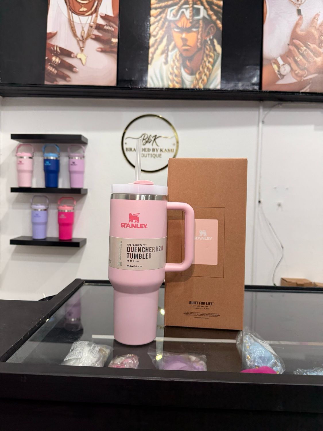 Baby pink Stanley With Straw (40 Oz )