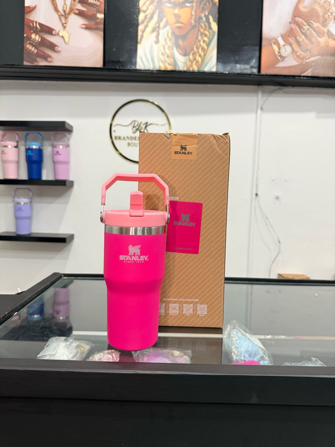 Hot Pink Flipper Stanley (20 oz)