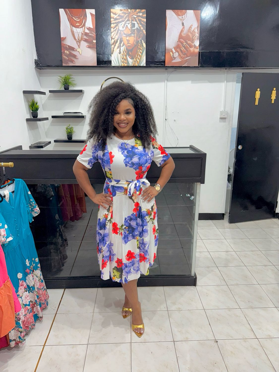 Flower Child Dress (purple )