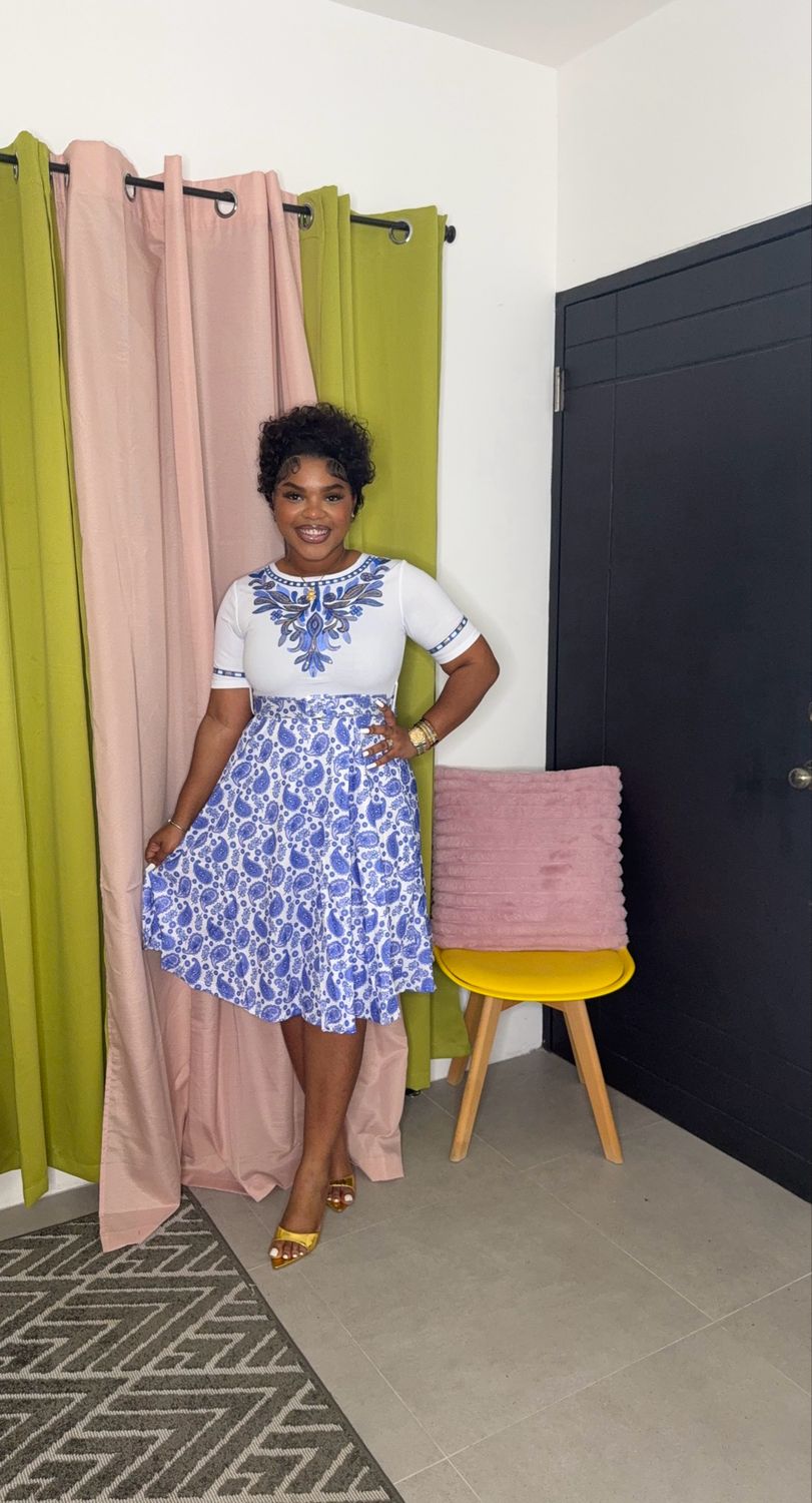 Dashing Dress (blue) LARGE ONLY