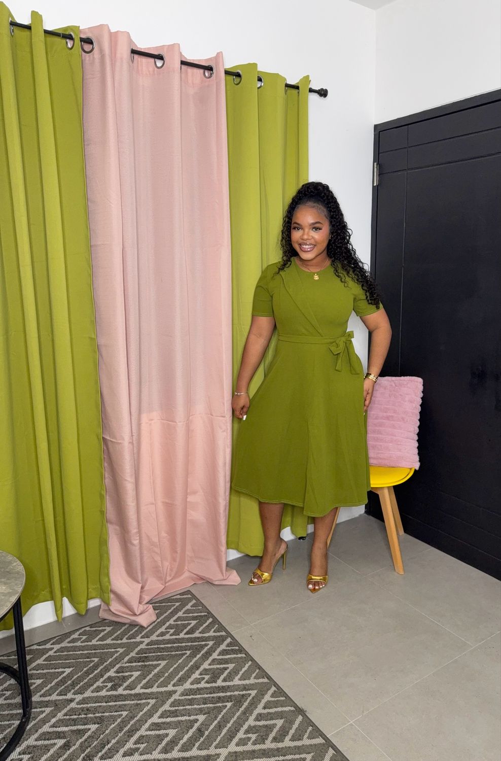 Blessing On Blessing Dress (olive)