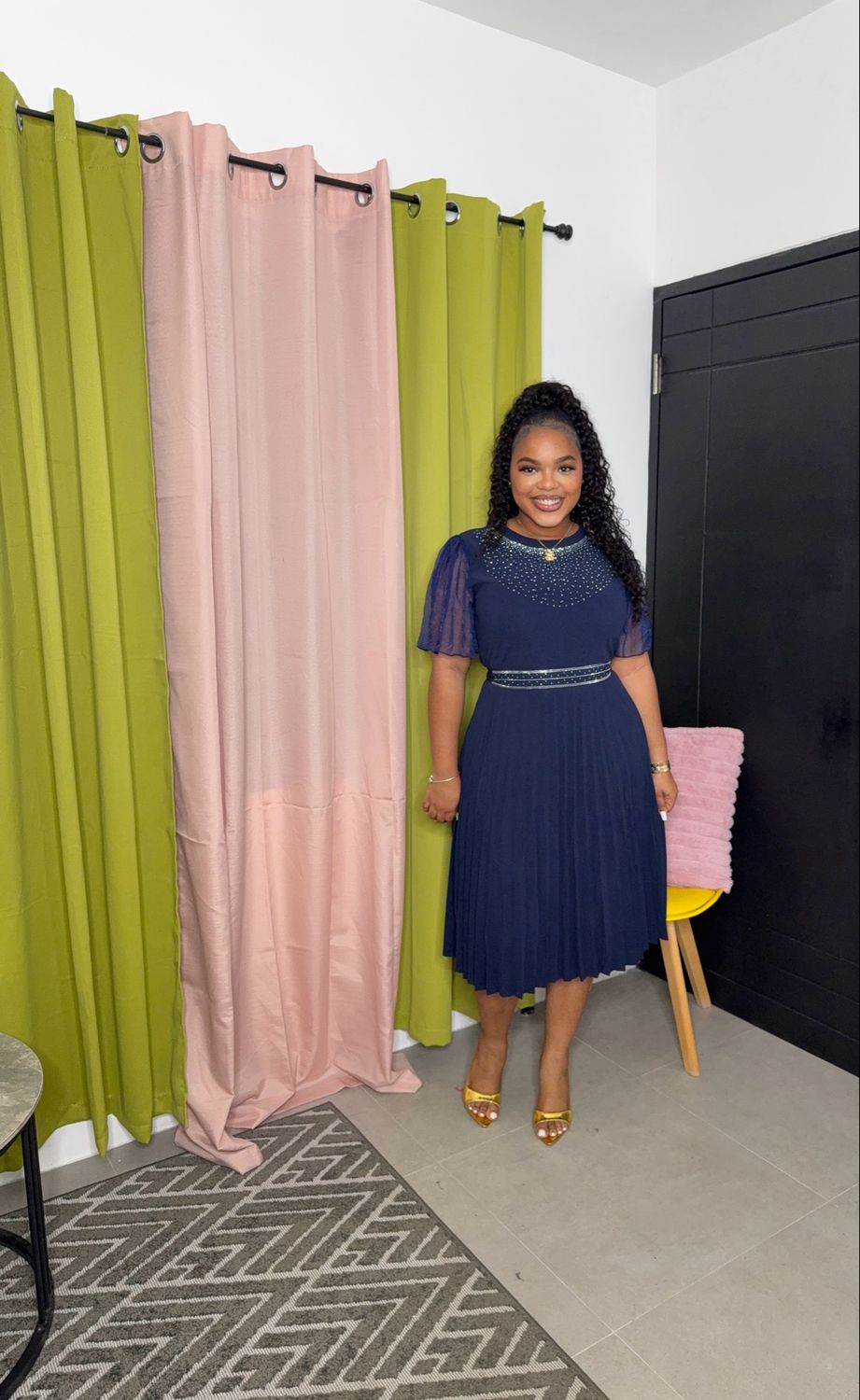 Sparkly Belt Dress (blue)