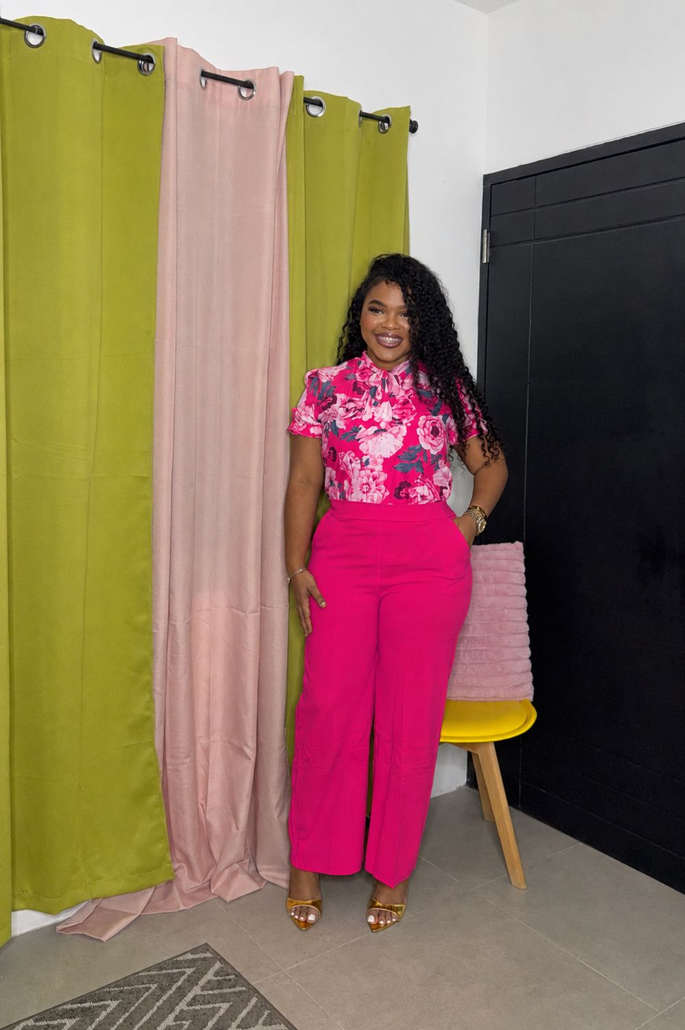 Miss Efficient Pants Set (pink)
