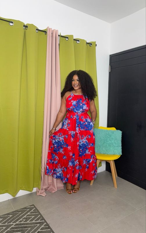 Prinny Maxi Dress (red)