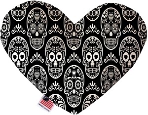 Classic Sugar Skulls Heart Dog Toy