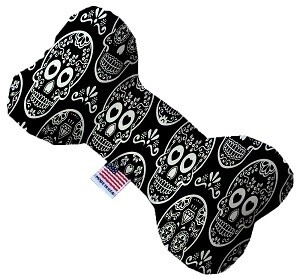Classic Sugar Skulls Bone Dog Toy