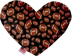 Footballs Heart Dog Toy