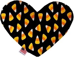 Candy Corn Heart Dog Toy