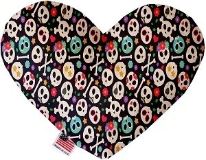 Dia de Los Muertos Skulls Heart Dog Toy