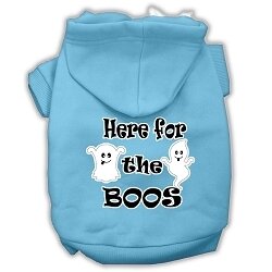 Here for the Boos Screenprint Dog Hoodie