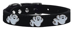 Ghost Widget Genuine Leather Dog Collar