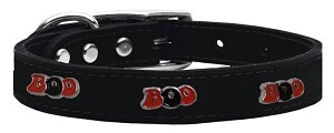 Boo Widget Genuine Leather Dog Collar