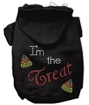 I&#39;m the Treat Rhinestone Hoodies, Color: Black