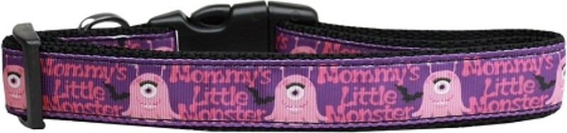 Mommy&#39;s Little Monster Nylon Dog Collar