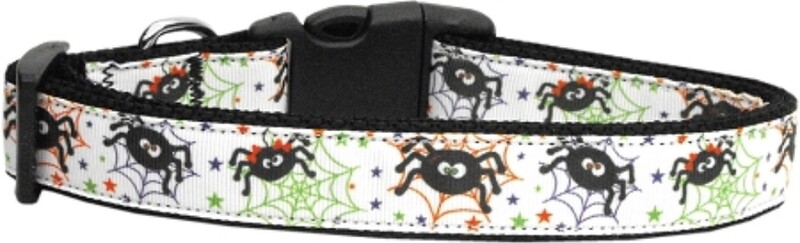 Itsy Bitsy Spiders Nylon Dog Collar