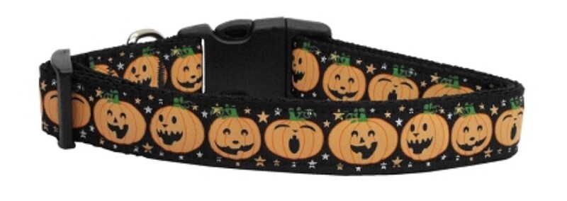 Pumpkins Nylon Dog Collar