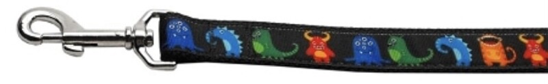Black Monsters Nylon Dog Leash
