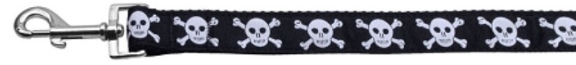 Skulls Nylon Ribbon Leash