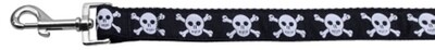 Skulls Nylon Ribbon Leash