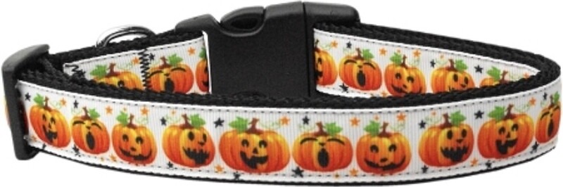 Pumpkin Parade Nylon Dog Collar