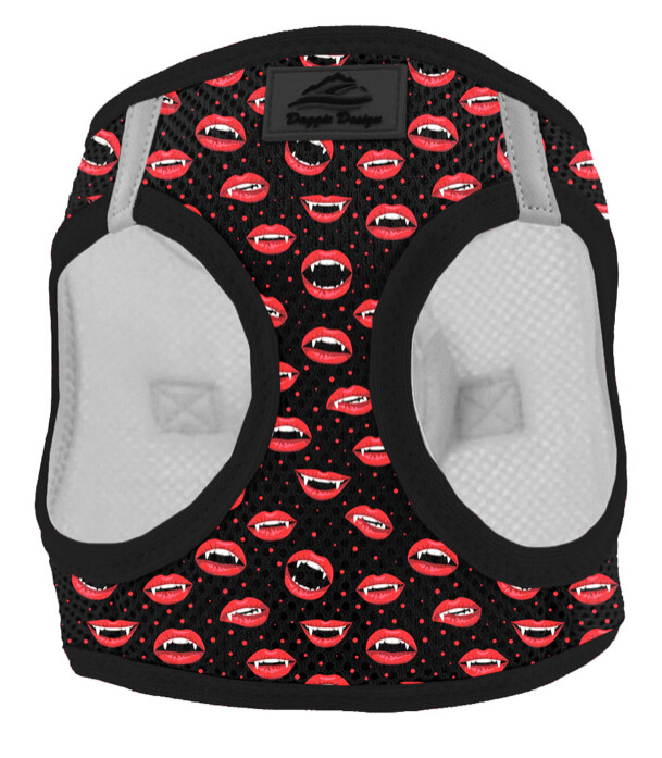 Vampire Kisses American River Halloween Choke Free Soft Mesh Dog Harness