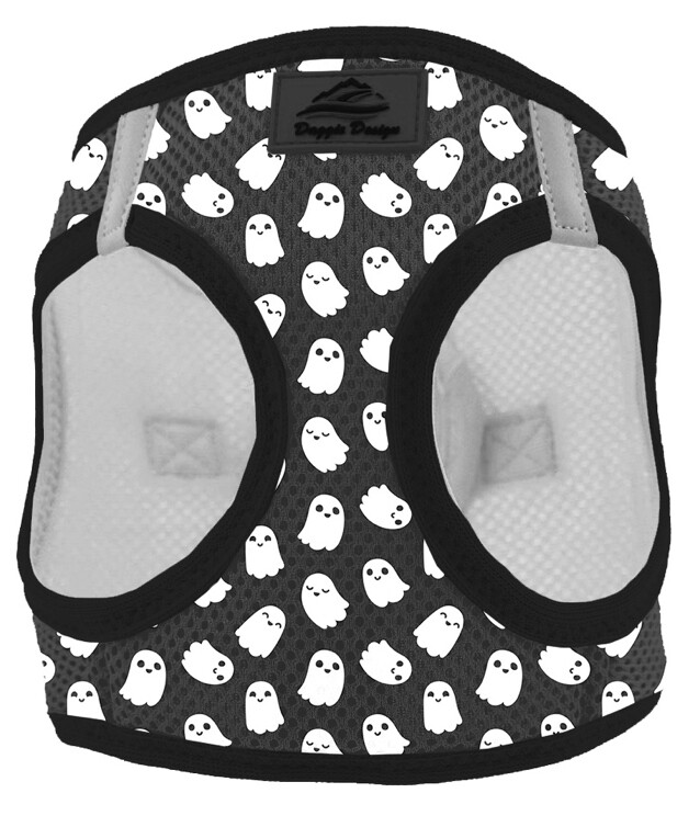Ghosts American River Halloween Choke Free Soft Mesh Dog Harness