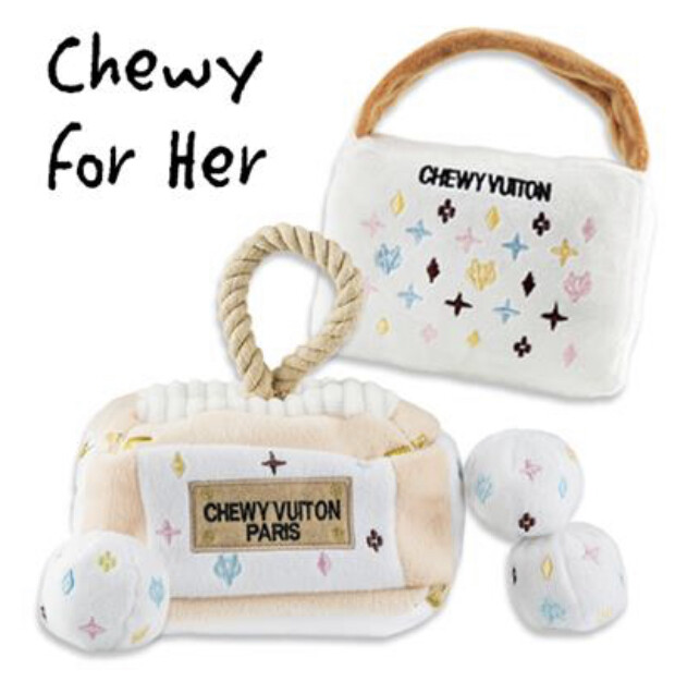 Keep Calm &amp; Chewy Vuiton (White Monogram)