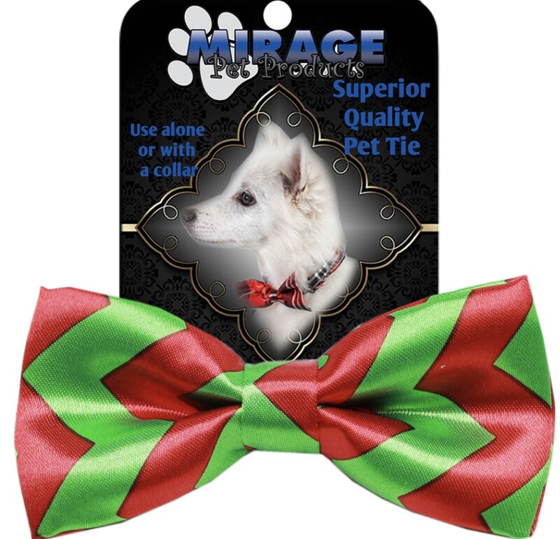 Chevron Christmas Bow Tie
