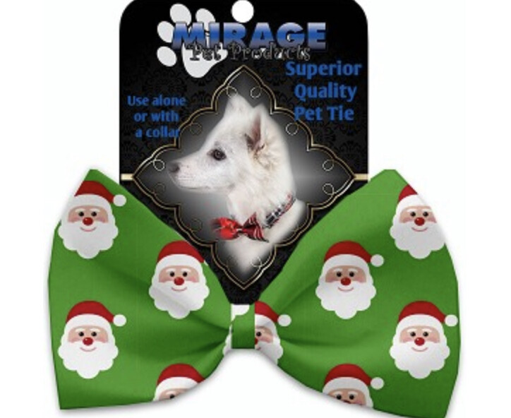 Smiling Santa Pet Bow Tie