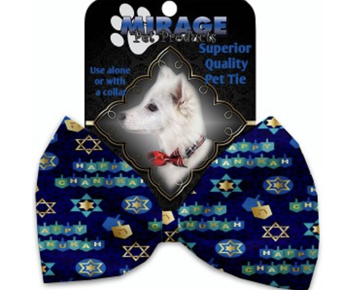 Chanukah Bliss Pet Bow Tie