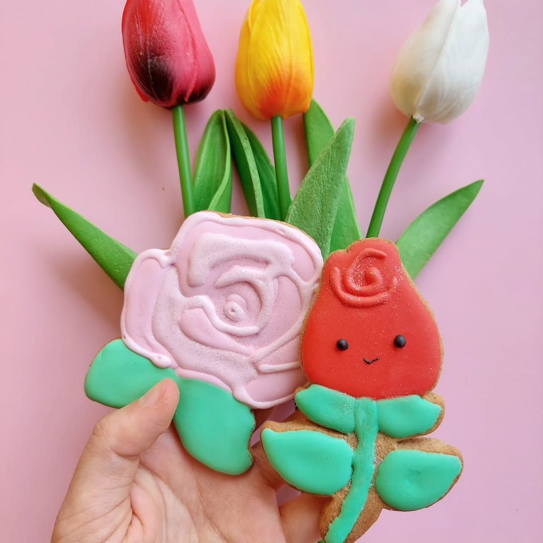 Spring Flower Cookies, 2, 4 OR 6