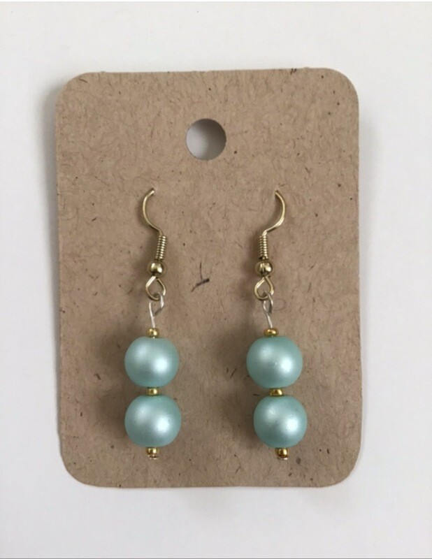 Blue Pearl Earrings