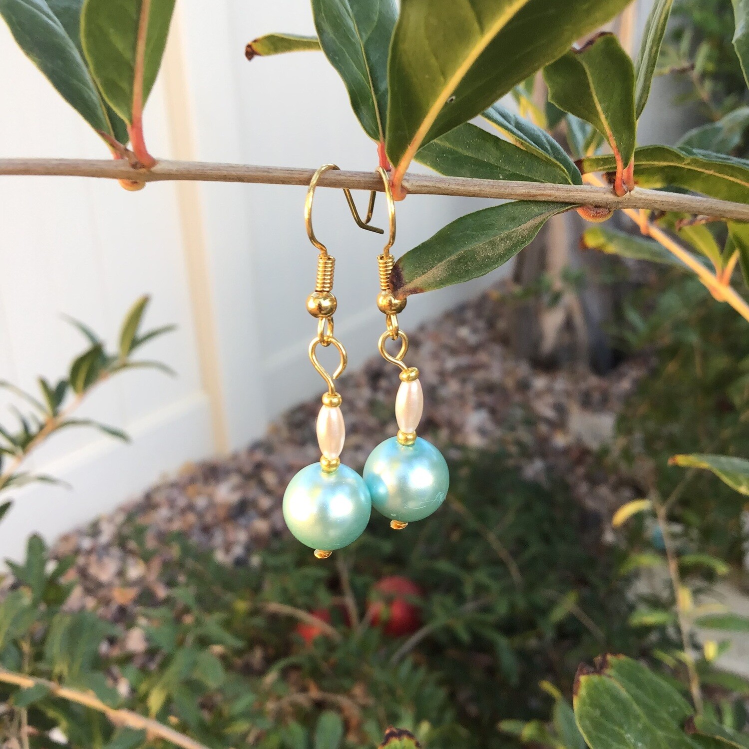 Blue Pearl Earrings