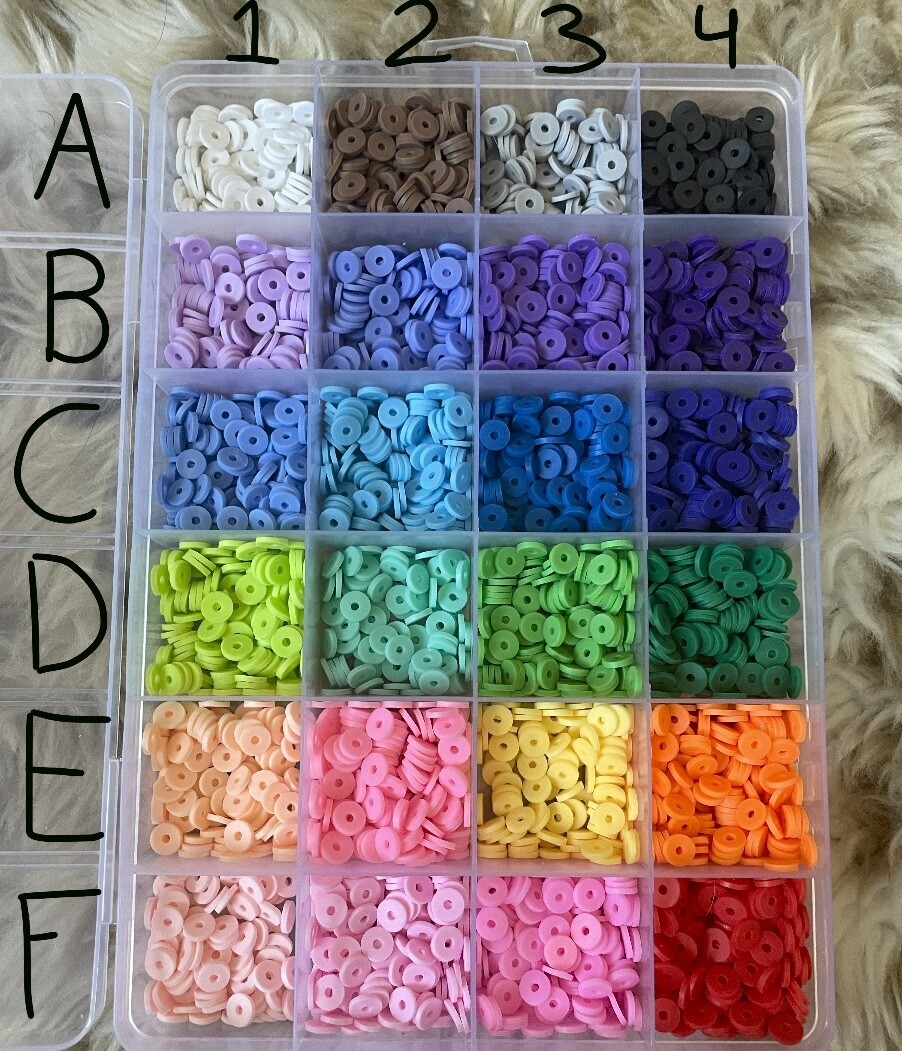 Custom Clay Bead Bracelet