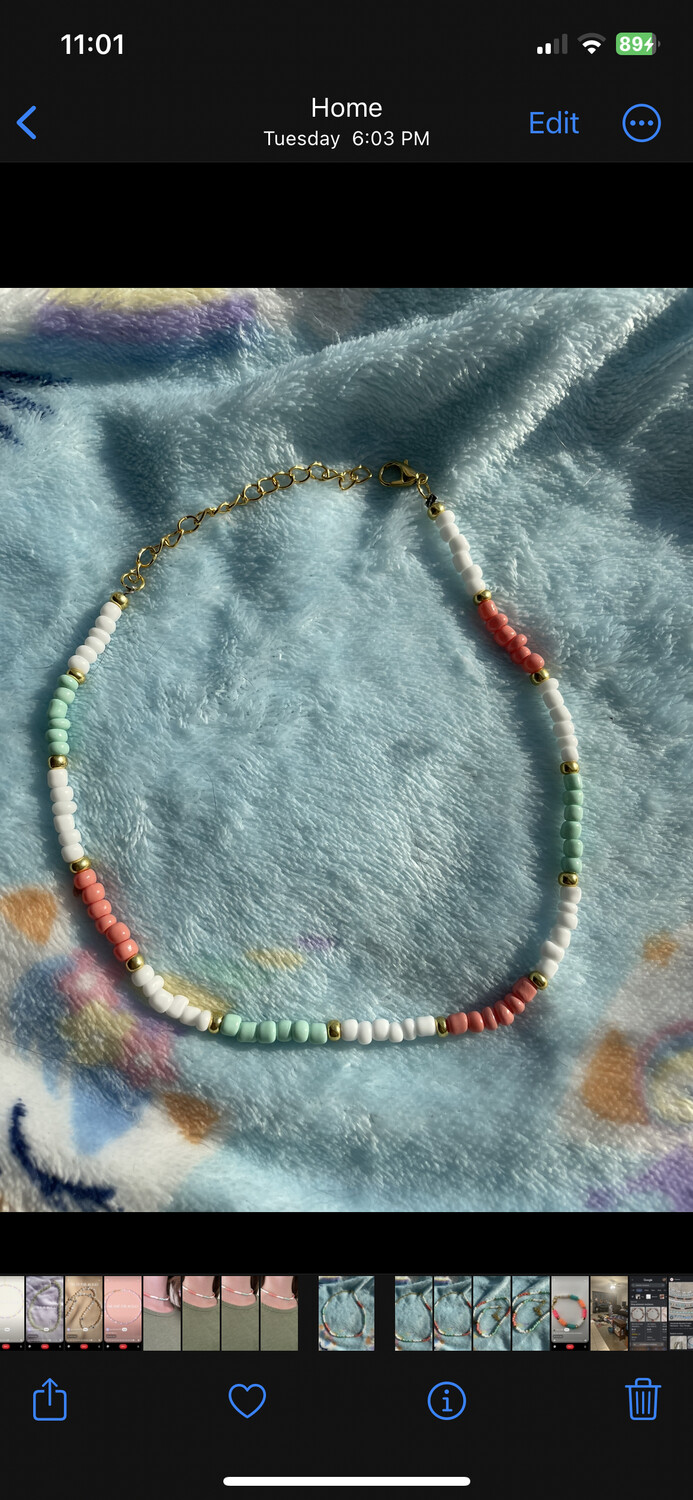 Coral Beach Summer Necklace.