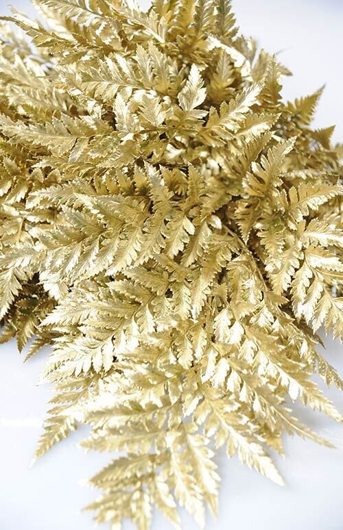 Gold Leather Leaf