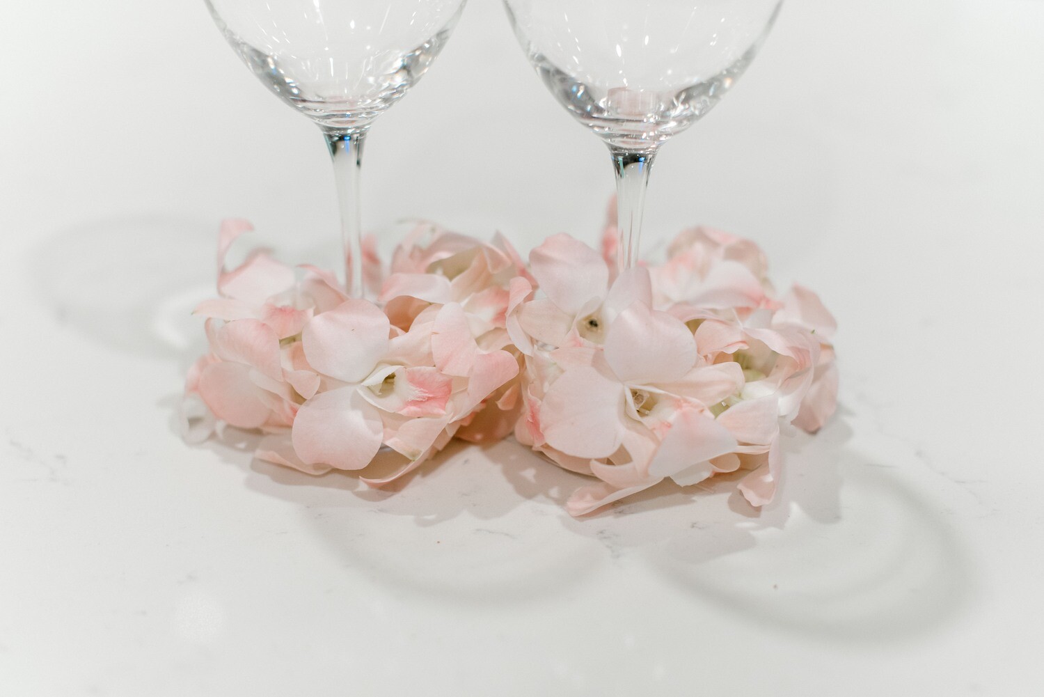 Orchid Leis for Wine Glasses