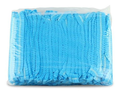 Gorro Desechable Tipo Oruga Azul