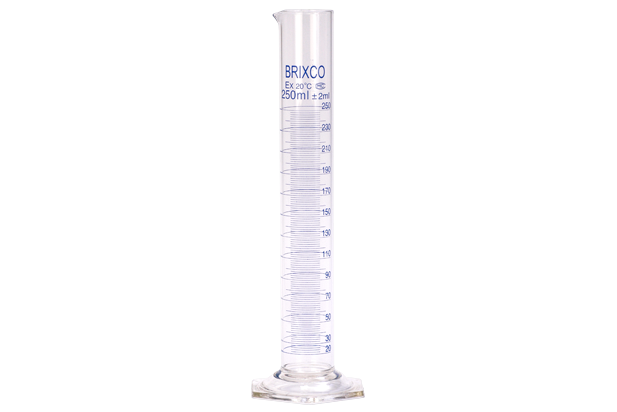 Probeta Graduada Vidrio Base Hexagonal Borosilicato