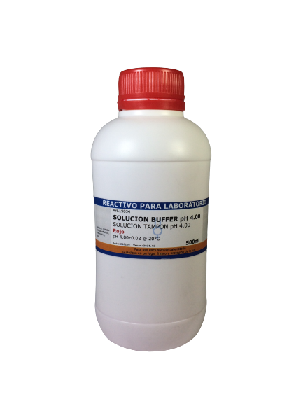 Solucion Buffer PH-4 Rojo x 500 ml