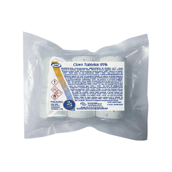 Cloro 91% Tabletas x 20 g