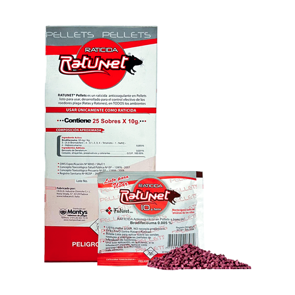Raticida Ratunet Sobre 10g