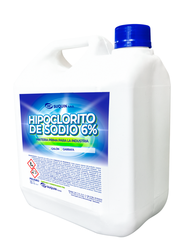 Hipoclorito de Sodio 6%