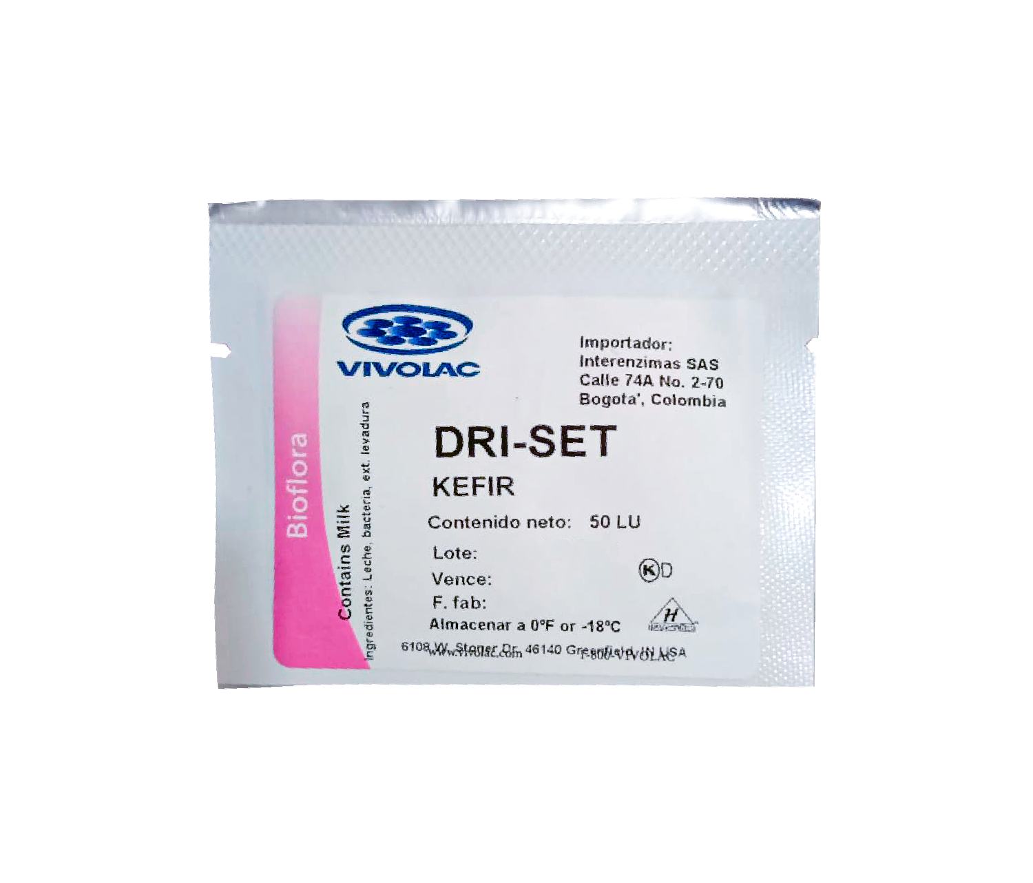 Cultivo Kefir DRI - Set 50 LT