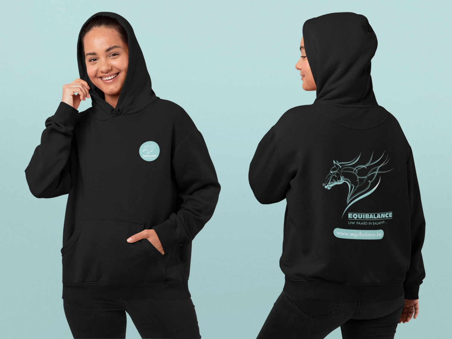 Pormowear Hoodie met rits Equibalance M/V