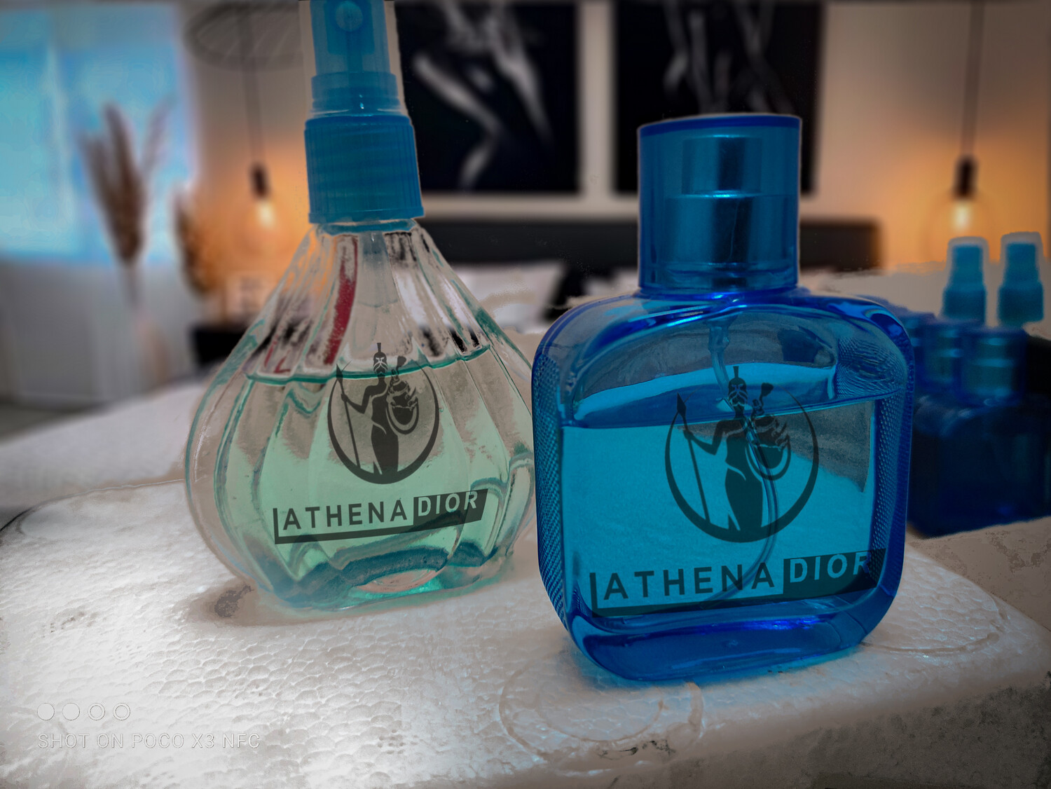 Bottle of perfume 
(Different types of perfume)