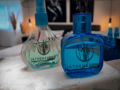 Bottle of perfume 
(Different types of perfume)
