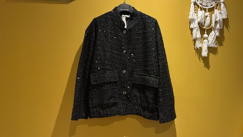 Sparkle blazer zwart Sparkle blazer zwart