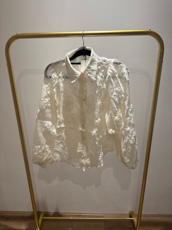 Off white sparkle blouse